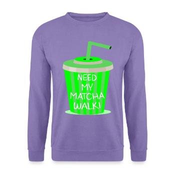 Matcha Walk - Unisex Pullover - Lavendel - Vorne