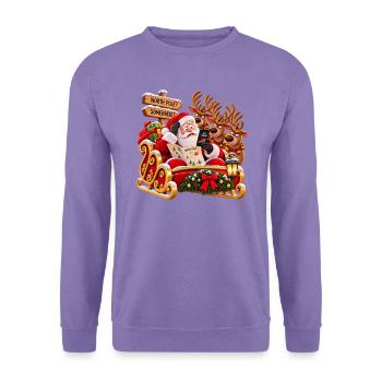 Weihnachtsmann ohne GPS – Kein Signal - Unisex Pullover - Lavendel - Vorne