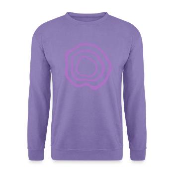 Lila Ringenkreise Muster - Unisex Pullover - Lavendel - Vorne