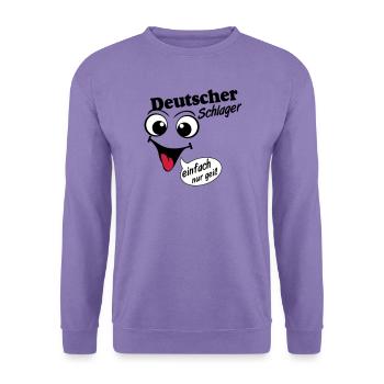 Schlager Party , Schlager Musik , einfach nur geil - Unisex Pullover - Lavendel - Vorne