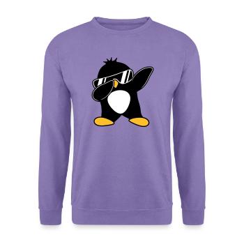 Dabbing Pinguin - Unisex Pullover - Lavendel - Vorne