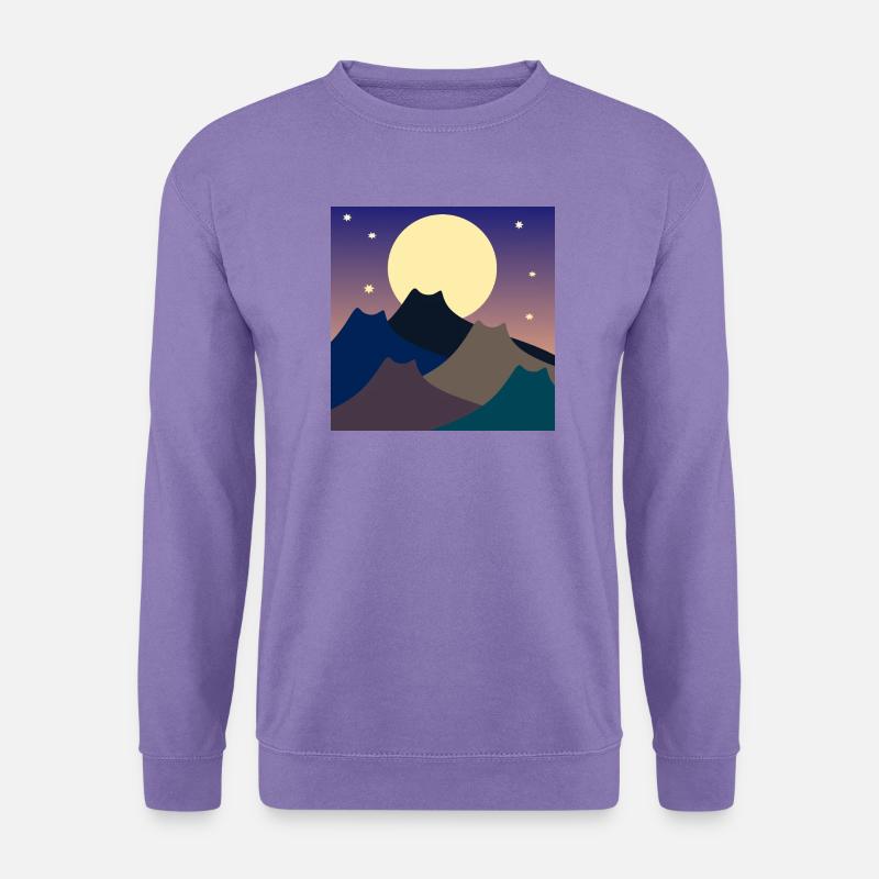 VOLLMOND KATZEN GEBIRGE - Unisex Pullover - Lavendel