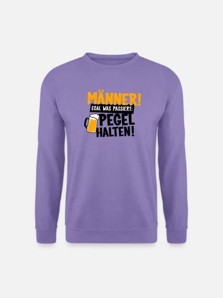 Männer Pegel halten - Unisex Pullover - Lavendel