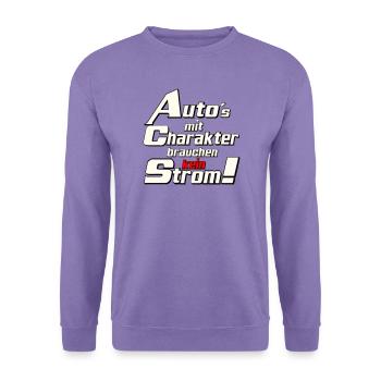Auto Tuning Schrauber Kult Auto mit charakter (25) - Unisex Pullover - Lavendel - Vorne
