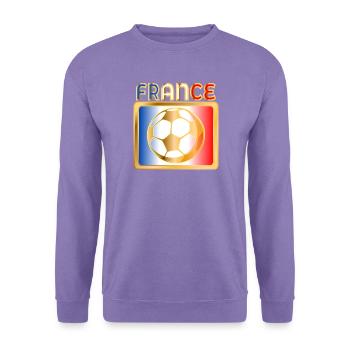 FRANKREICH FUSSBALL - Unisex Pullover - Lavendel - Vorne