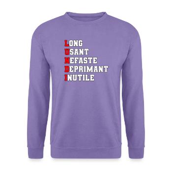 Montag - Unisex Pullover - Lavendel - Vorne