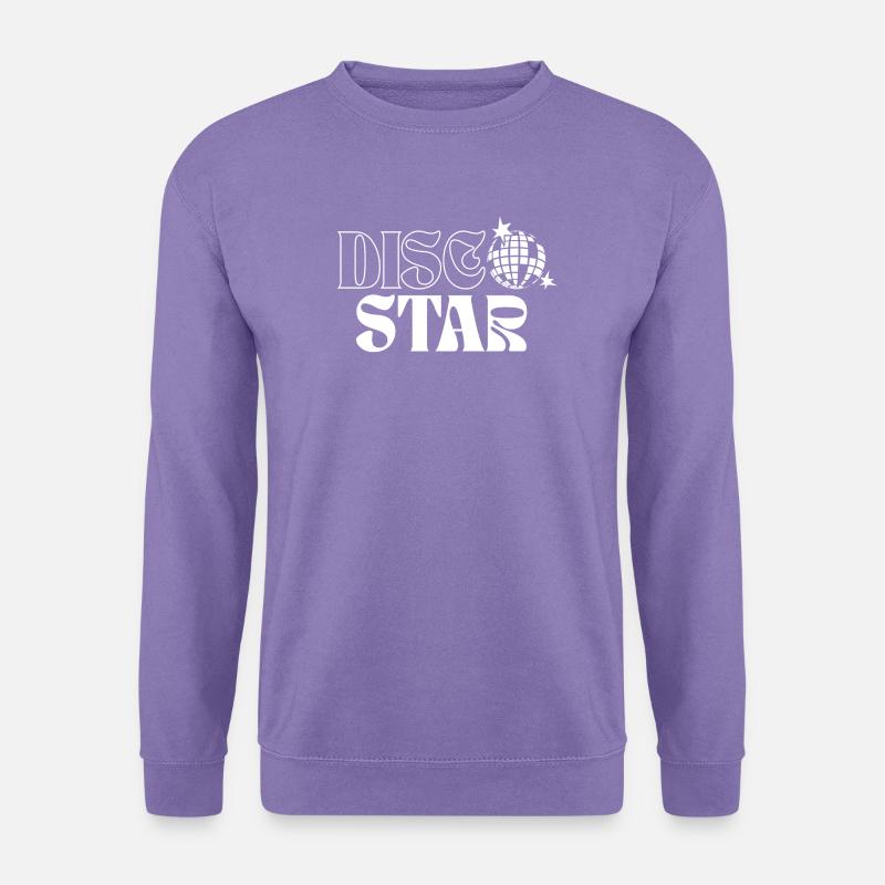 Retro Disco Sterne Muster - Unisex Pullover - Lavendel