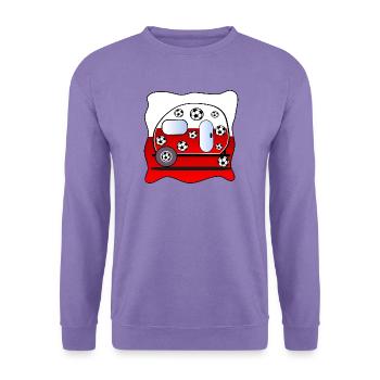 Fußball-Campingplatz Polen - Unisex Pullover - Lavendel - Vorne