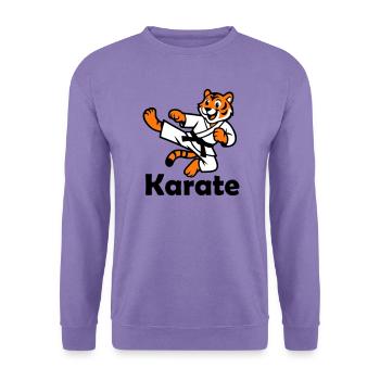 Karate Tiger - Unisex Pullover - Lavendel - Vorne