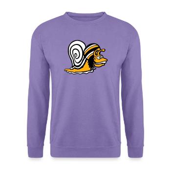 Schnecke Reggae Musik Rasta Haare Mütze Jamaika - Unisex Pullover - Lavendel - Vorne