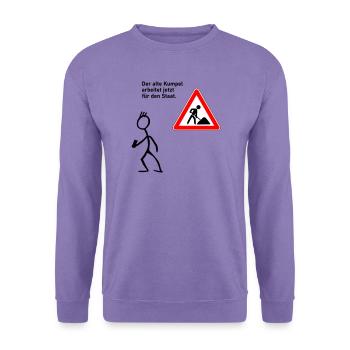 Arbeit beim Staat - Unisex Pullover - Lavendel - Vorne