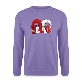 Narrenkappe Karneval Fasching Joker Helau Gruß  - Unisex Pullover - Lavendel - Vorne