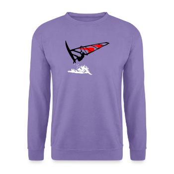 Windsurfing - Unisex Pullover - Lavendel - Vorne