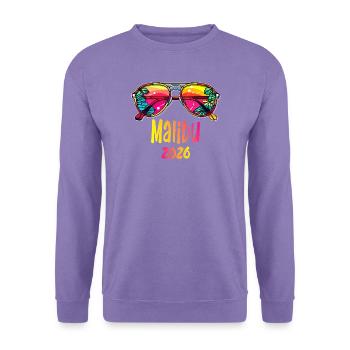 Malibu 2026 Sonnenbrillendesign - Unisex Pullover - Lavendel - Vorne