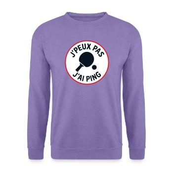 Ich kann nicht, ich ping. - Unisex Pullover - Lavendel - Vorne