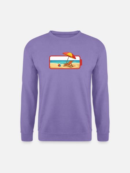 Sommer-Strandschirmstuhl - Unisex Pullover - Lavendel