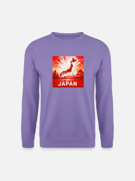 Japan Reise Design - Unisex Pullover - Lavendel