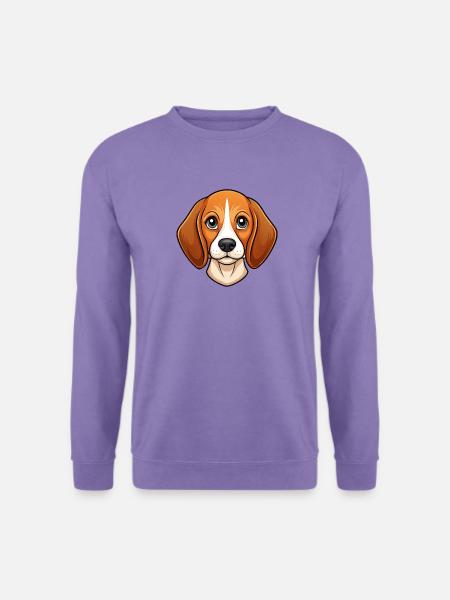 Beagle-Gesicht - Unisex Pullover - Lavendel