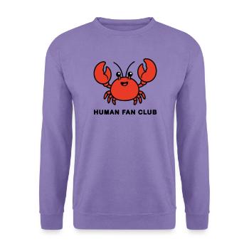 AI Human Fan Club - Unisex Pullover - Lavendel - Vorne