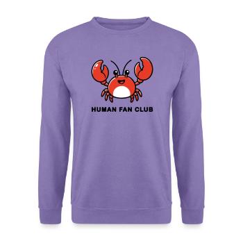 AI Human Fan Club - Unisex Pullover - Lavendel - Vorne