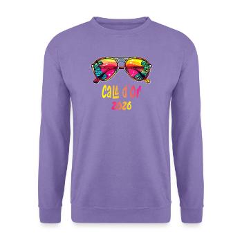 Caló d'or 2026 Tropische Sonnenbrille - Unisex Pullover - Lavendel - Vorne