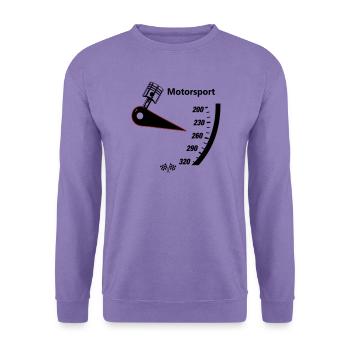 Motorsport Tacho - Unisex Pullover - Lavendel - Vorne