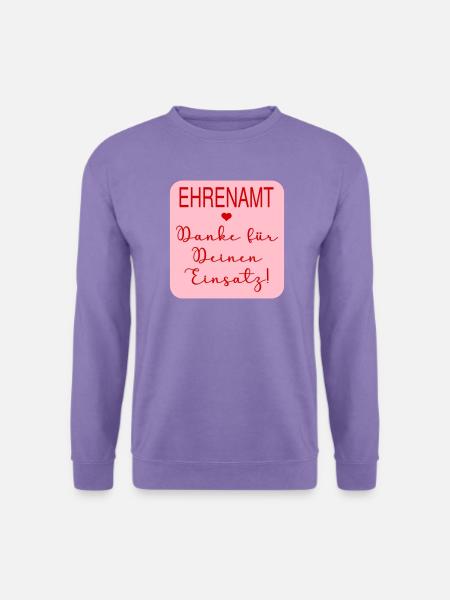 Danke Einsatz Ehrenamt - Unisex Pullover - Lavendel
