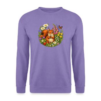 Süsses Eichhörnchen - Unisex Pullover - Lavendel - Vorne