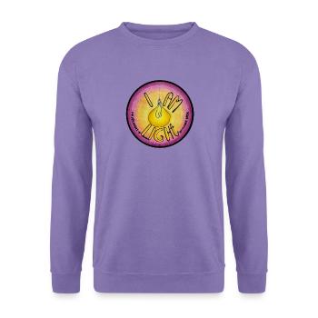 ICH BIN LEICHT - Unisex Pullover - Lavendel - Vorne