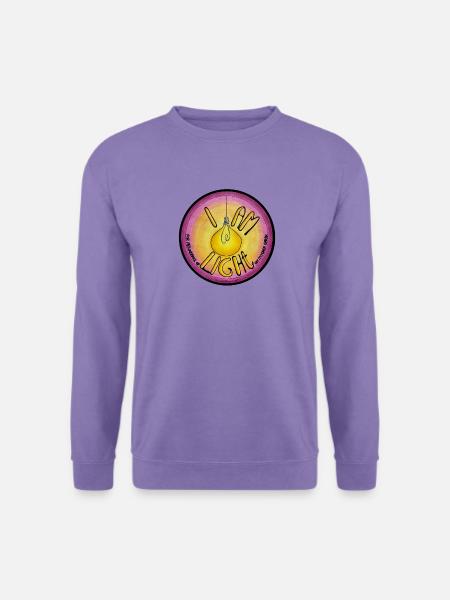 ICH BIN LEICHT - Unisex Pullover - Lavendel