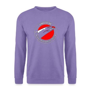Molotow Logo: Links Ist Da - Unisex Pullover - Lavendel - Vorne
