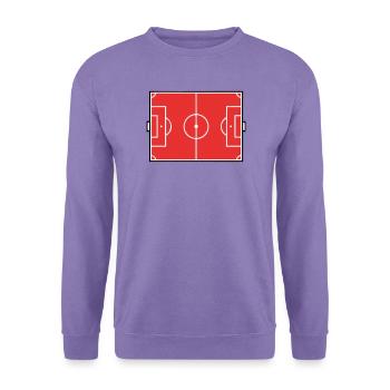 Fussballfeld Spielfeld Grafik - Unisex Pullover - Lavendel - Vorne