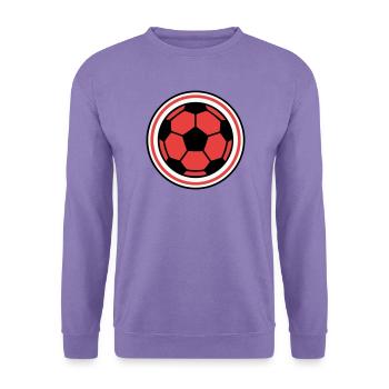 Fussball Ball Kreis Logo - Unisex Pullover - Lavendel - Vorne