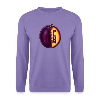PLUM – Fruchtkunst - Unisex Pullover - Lavendel - Vorne