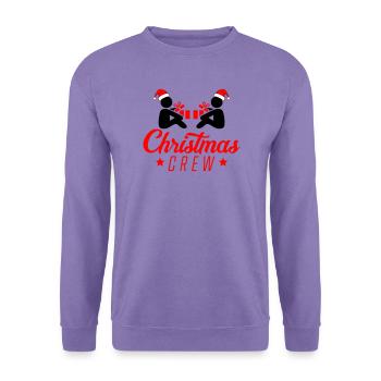 Weihnachts Crew Script Logo - Unisex Pullover - Lavendel - Vorne
