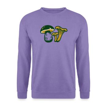Waldpilze Natur Grafik - Unisex Pullover - Lavendel - Vorne
