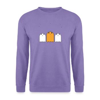 Fröhliches Geistertrio - Unisex Pullover - Lavendel - Vorne