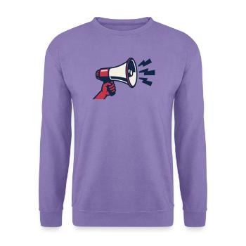 Rotes Megafon Ultras Logo - Unisex Pullover - Lavendel - Vorne