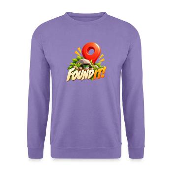 Found It! Schatzfund Abenteuer - Unisex Pullover - Lavendel - Vorne