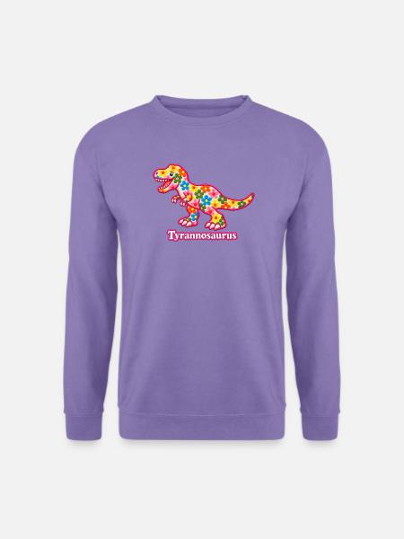 Floraler Tyrannosaurus T-Rex – Pyrenäenlinien-Labor - Unisex Pullover - Lavendel