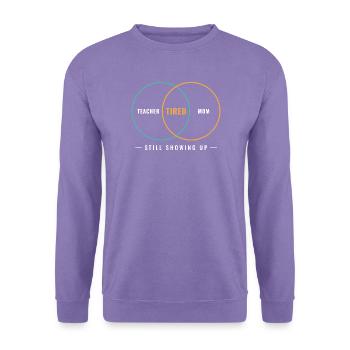 Lehrer-Mutter-Müde-Venn-Diagramm - Unisex Pullover - Lavendel - Vorne