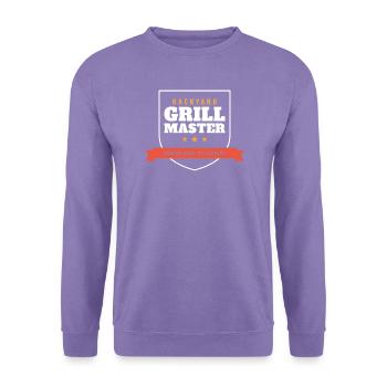 Backyard Grill Master Medium Rare Nothing - Unisex Pullover - Lavendel - Vorne