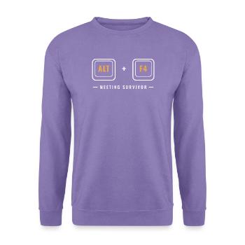 Alt-F4-Treffen Überlebender - Unisex Pullover - Lavendel - Vorne