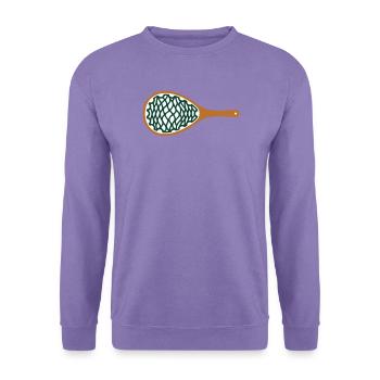 Kescher Angeln Fisch Icon - Unisex Pullover - Lavendel - Vorne