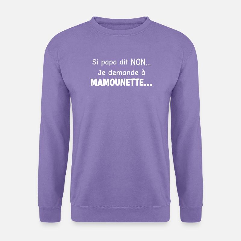Mamounette Komplizin - Humor Mama - Unisex Pullover - Lavendel