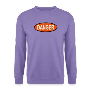 Danger - Unisex Pullover - Lavendel - Vorne