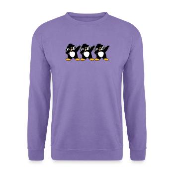 Dab Team Pinguin - Unisex Pullover - Lavendel - Vorne
