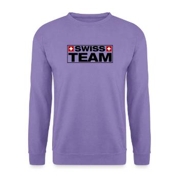 Team Swiss Schweiz - Unisex Pullover - Lavendel - Vorne