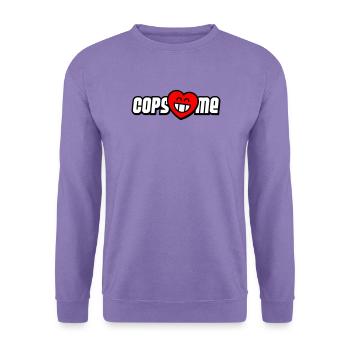 Cops love me (Farben änderbar) - Unisex Pullover - Lavendel - Vorne
