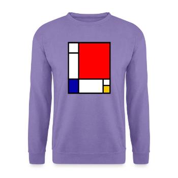 Mondrian 1 - Unisex Pullover - Lavendel - Vorne